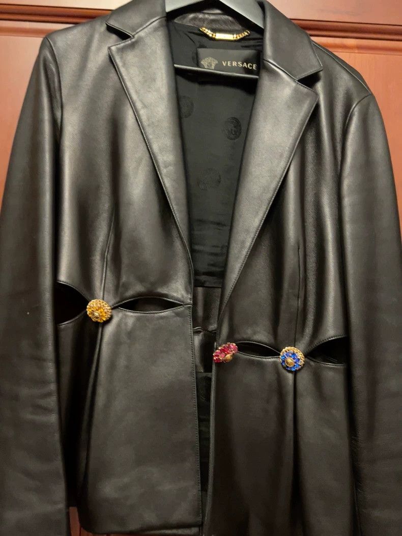 Versace Versace Design leather jackets Size S / US 4 / IT 40 - 1 Thumbnail