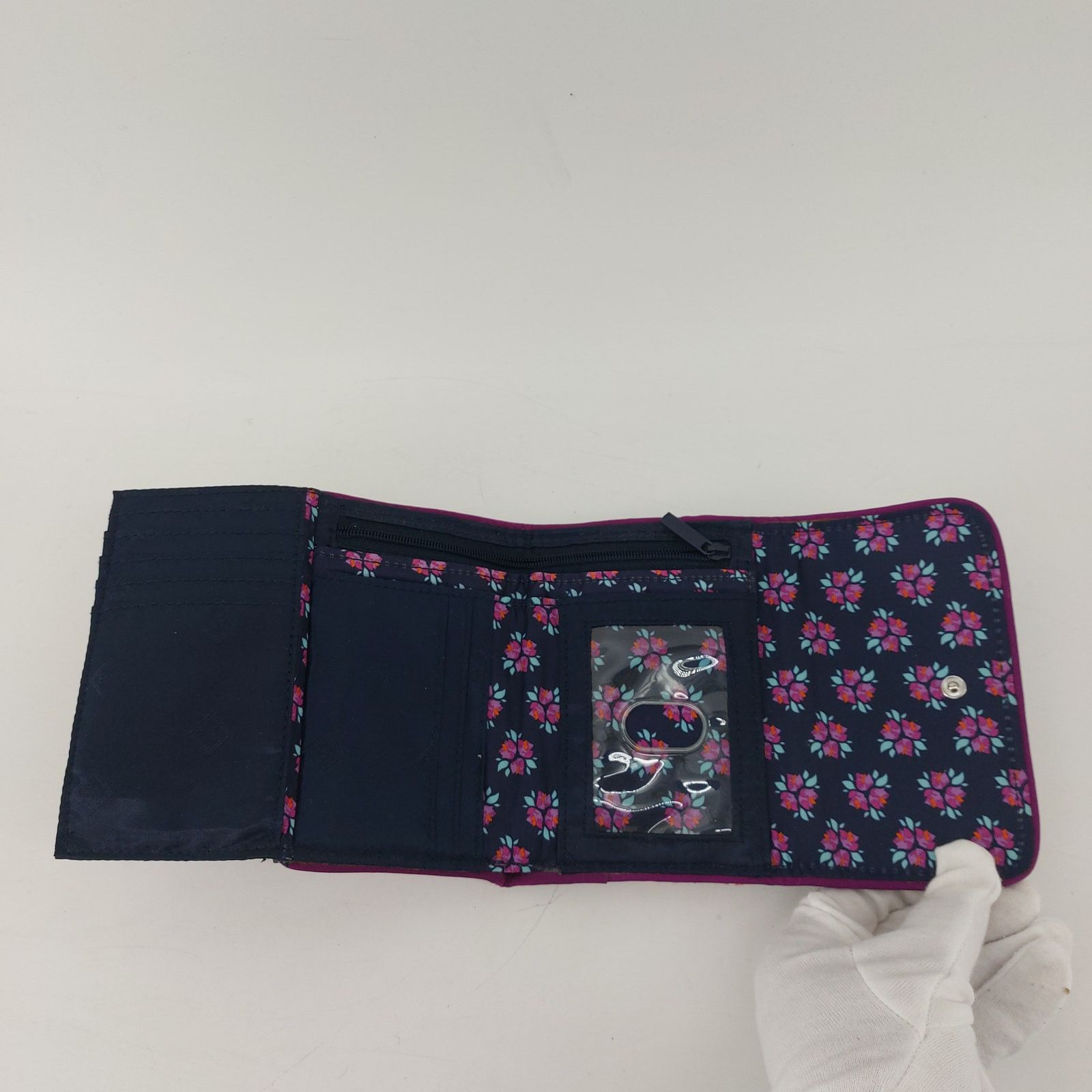 Vera Bradley Vera Bradley Purple RFID Riley Compact Wallet Trifold Casual Size ONE SIZE - 3 Thumbnail