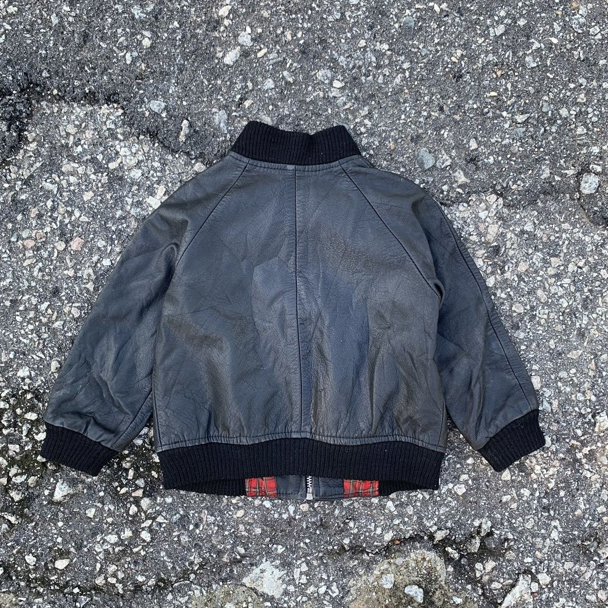 Japanese Brand × Vintage THRIVE WEAR LEATHER JACKET KIDS 3-4 YEAR Size US XXS / EU 40 - 12 Thumbnail