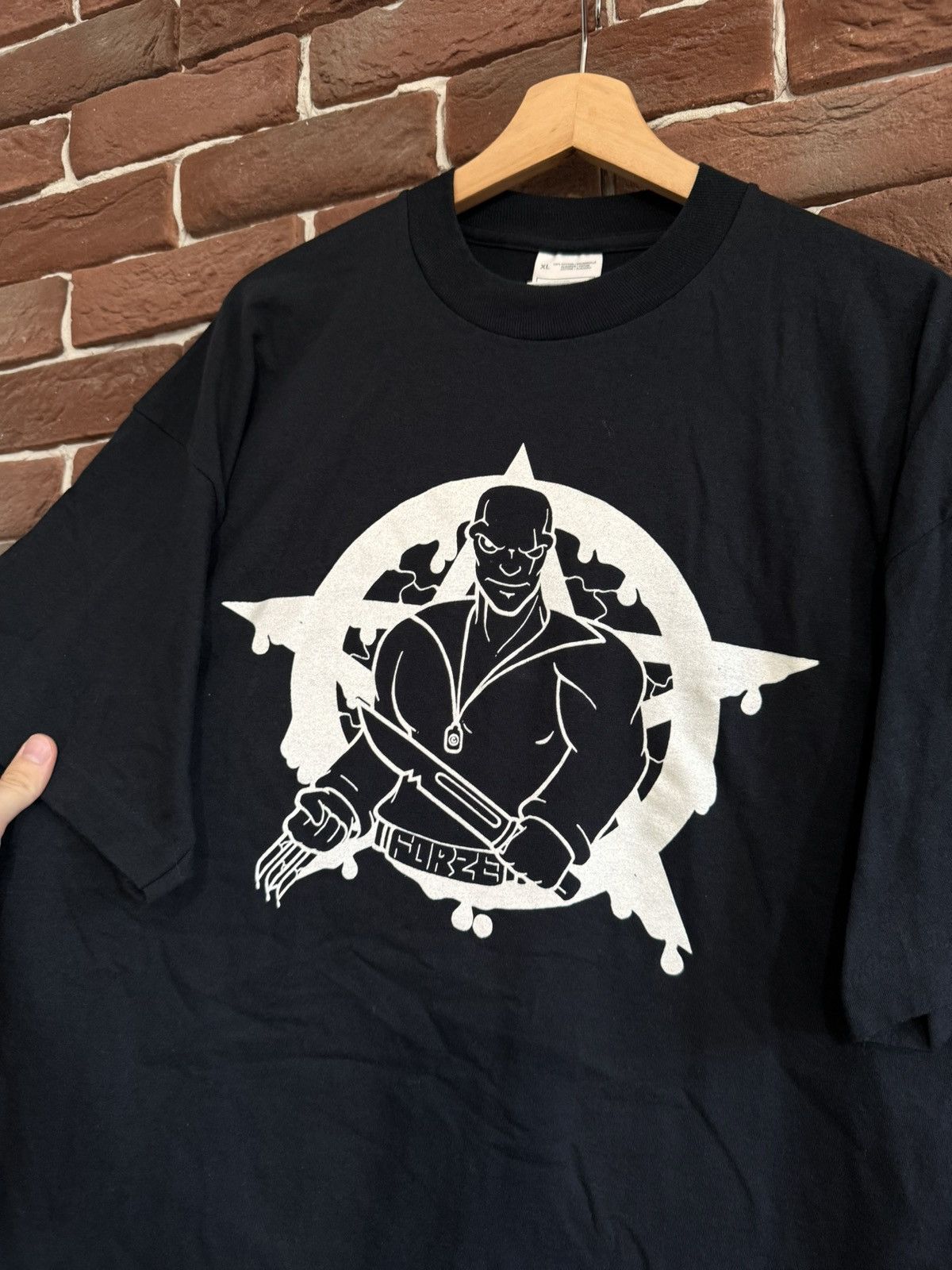 Band Tees × Thunderdome × Vintage Vintage 90s Dj Paul Forze Gabber Thunderdome Band Tee Grail Size US XL / EU 56 / 4 - 7 Thumbnail