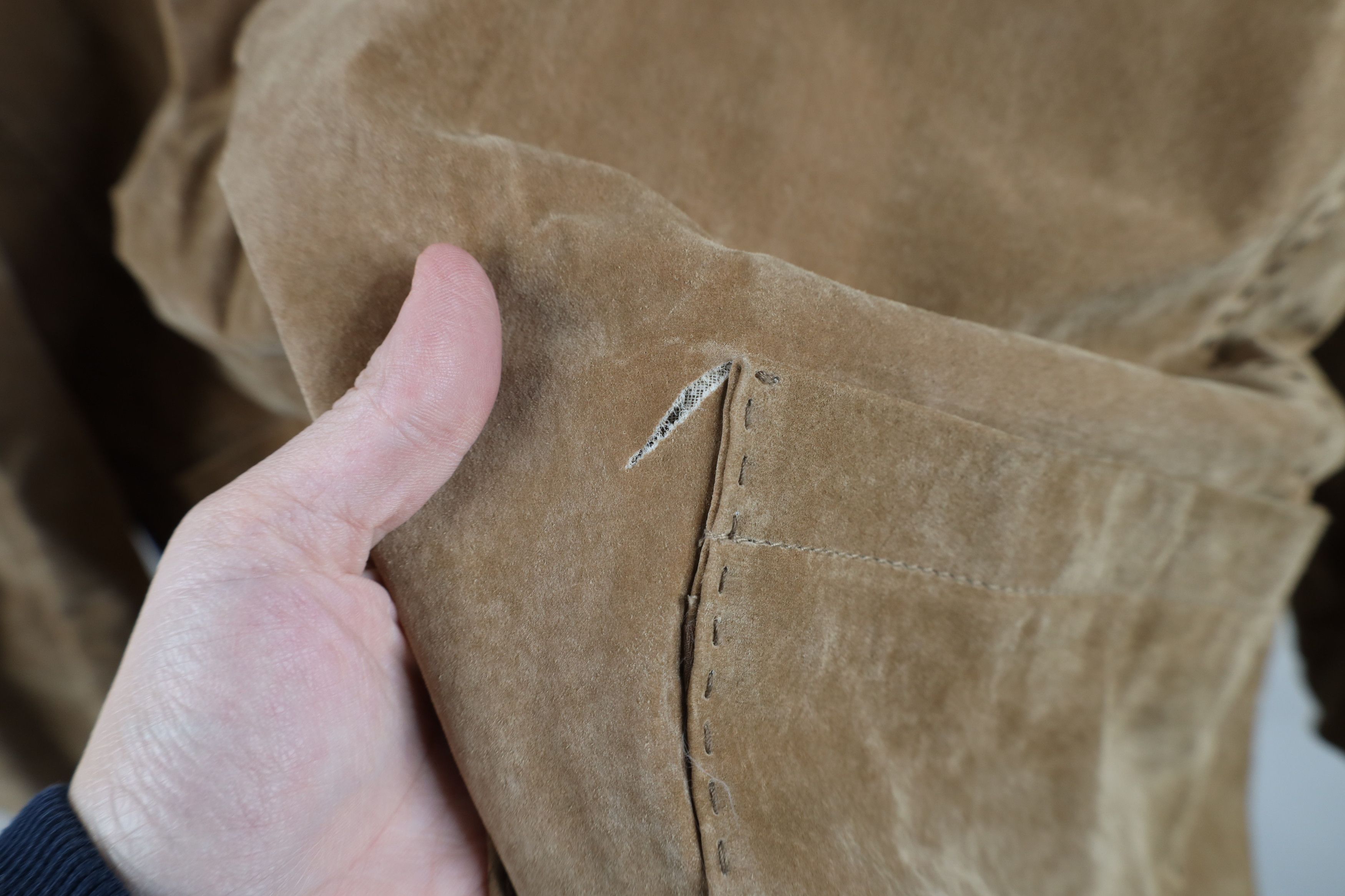 Vintage Vintage 90s Streetwear Suede Leather Blazer Jacket Brown Size US L / EU 52-54 / 3 - 4 Thumbnail