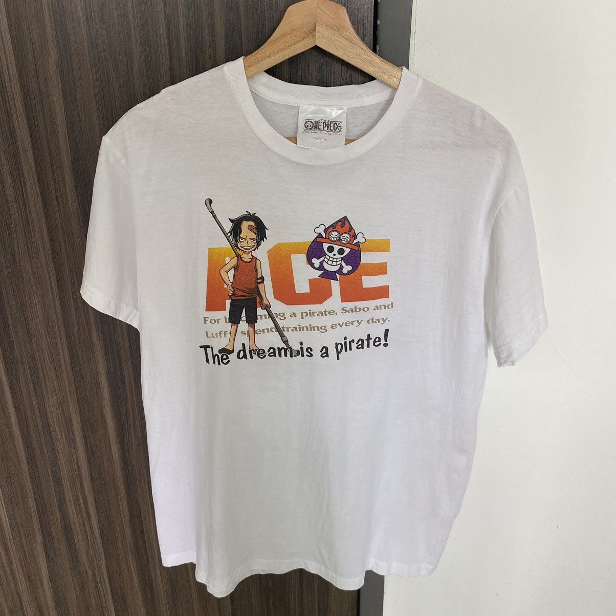 One Piece Vintage Y2K One Piece ACE ERD JAPAN ANIME TEE Size US M / EU 48-50 / 2 - 2 Thumbnail