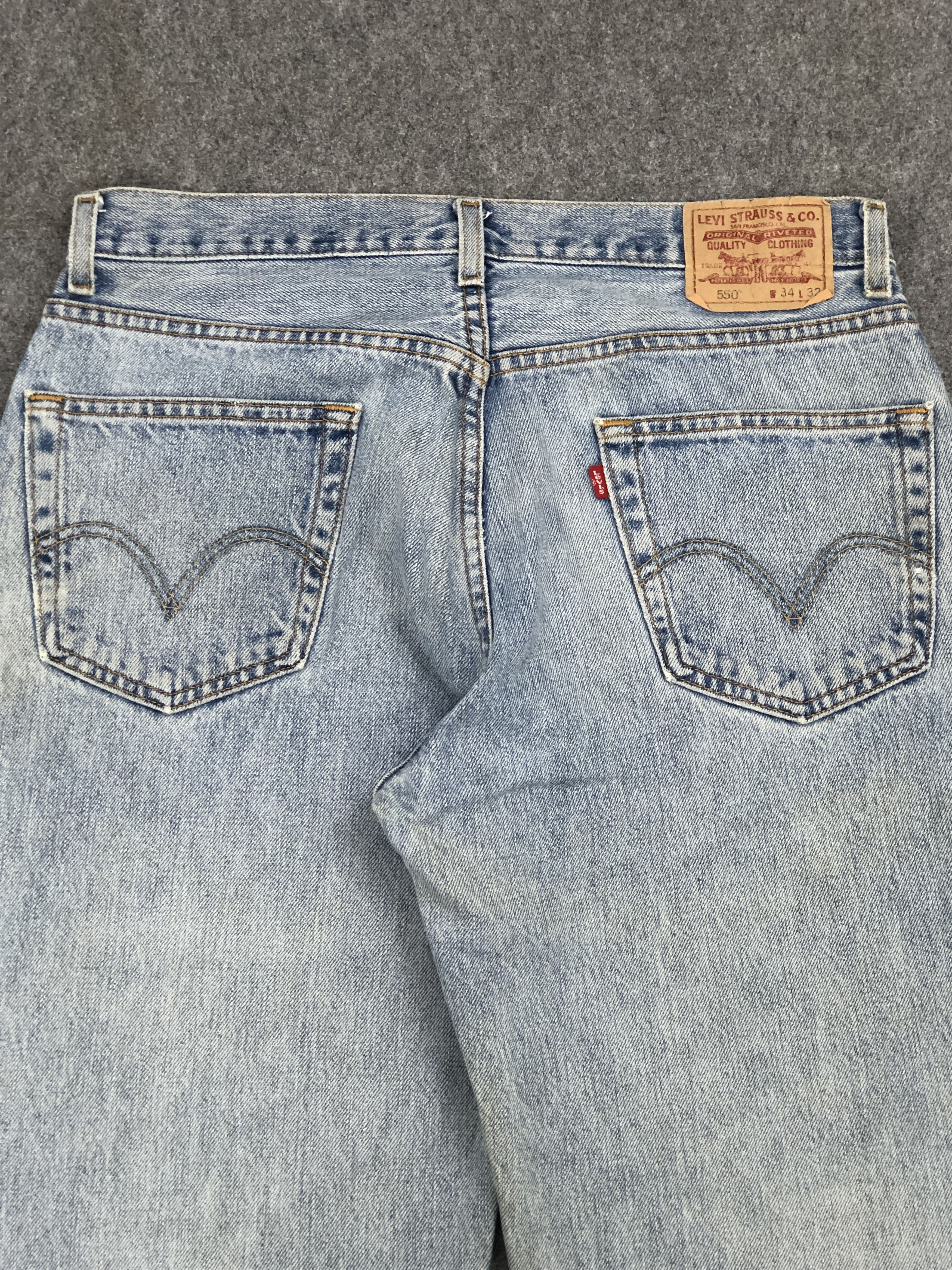 Levi's × Vintage Rusty Vintage Levis 550 Faded Blue Jeans Size US 34 / EU 50 - 4 Thumbnail