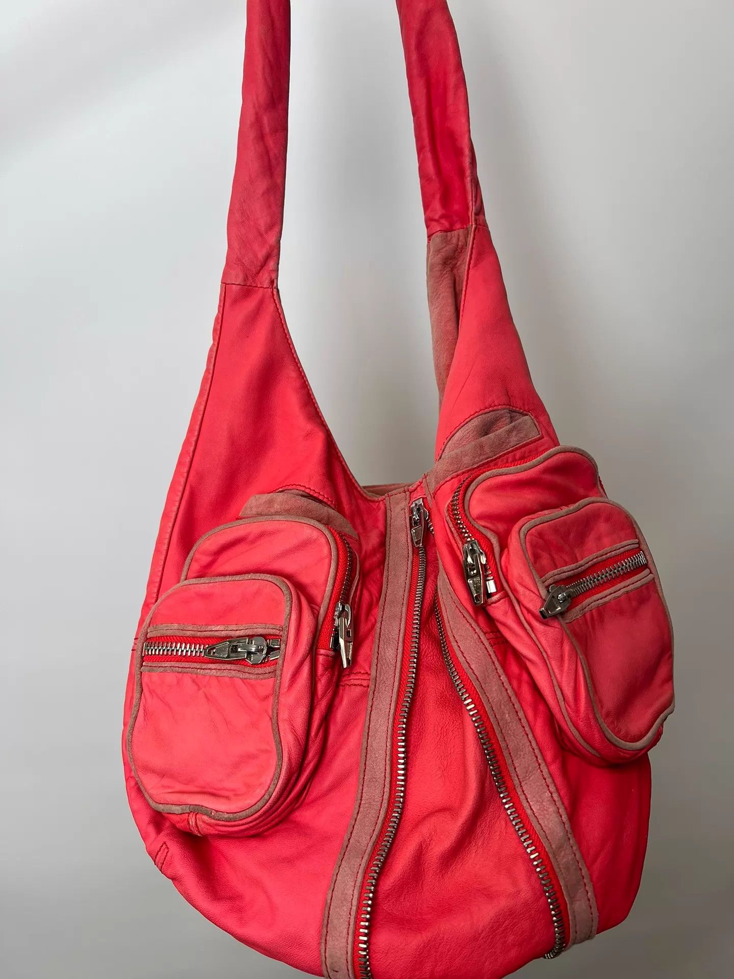 Alexander Wang Alexander Wang Biker Fuchsia Suede Crossbody Bag Size ONE SIZE - 3 Thumbnail