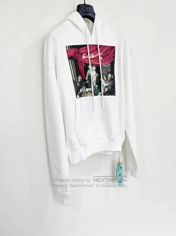 Off-White Off-White Men's Long Sleeve White Hoodie . Size US L / EU 52-54 / 3 - 3 Thumbnail