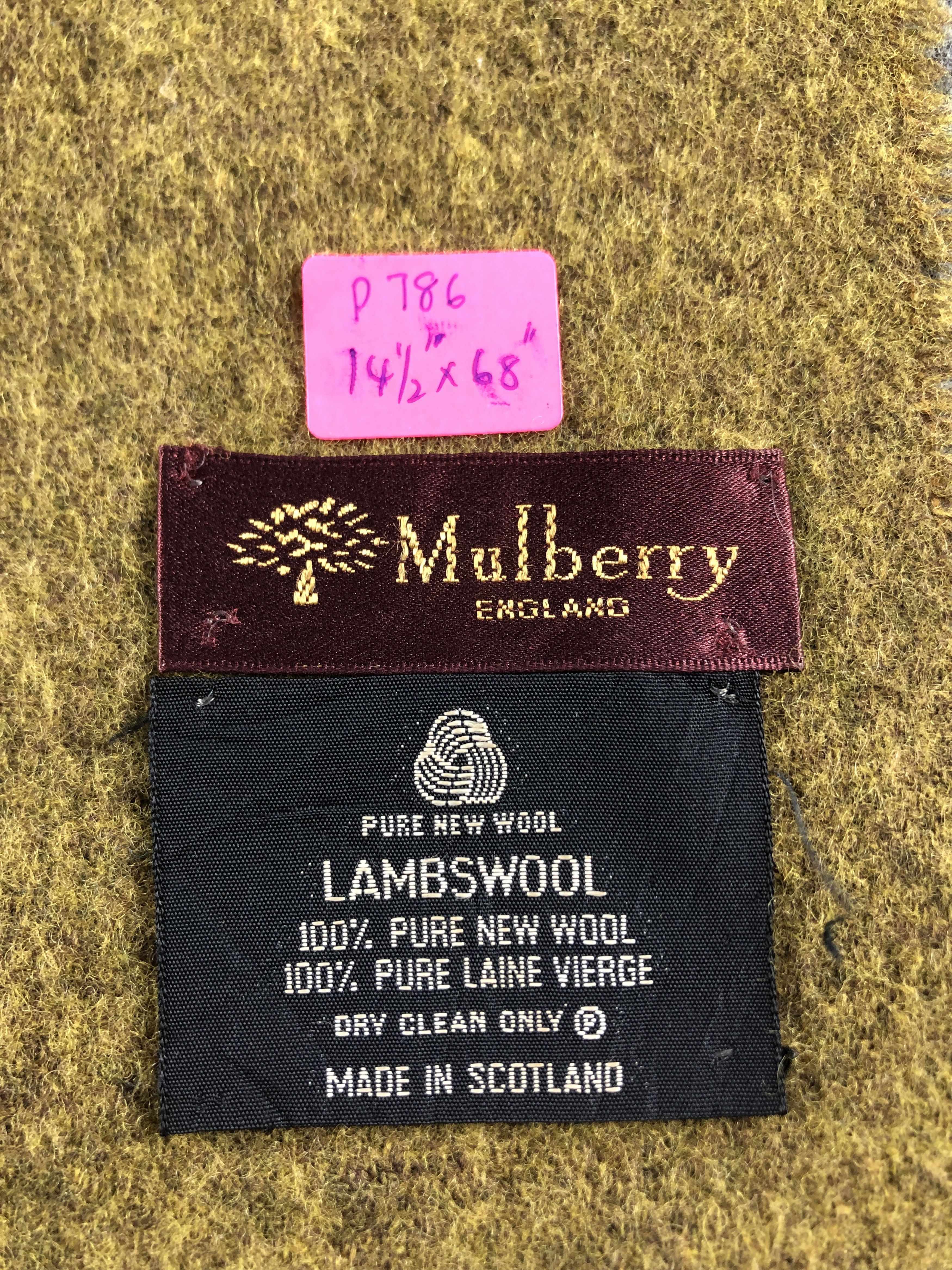 Mulberry Mulberry Scarf / Muffler / Neckwear P786 Size ONE SIZE - 4 Thumbnail