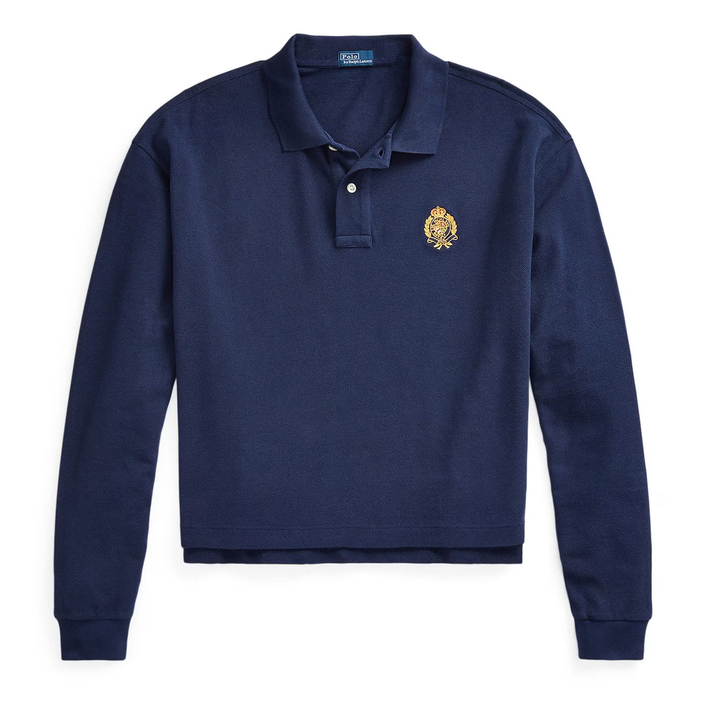 o1g2r1mq0925 Long Sleeve Polo Shirt in Navy