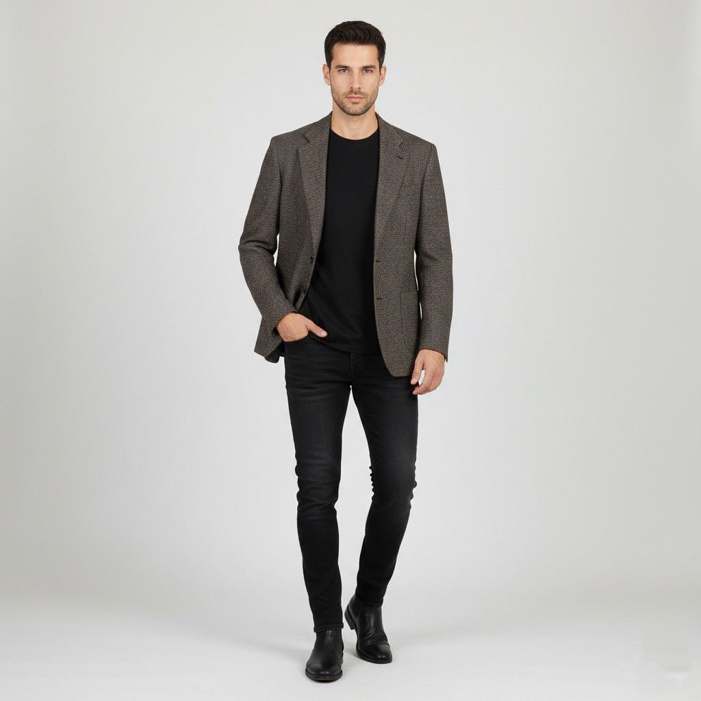 Pal Zileri Pal Zileri Men 48 38 Blazer Brown Wool 9601 Size 38R - 1 Thumbnail