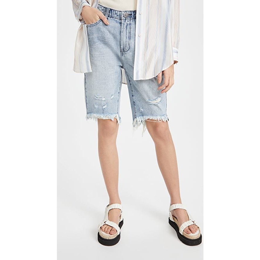 One Teaspoon New UO One Teaspoon Salty Dog Cutoff Trucker Shorts Sz 26 Size 26" / US 2 / IT 38 - 7 Thumbnail