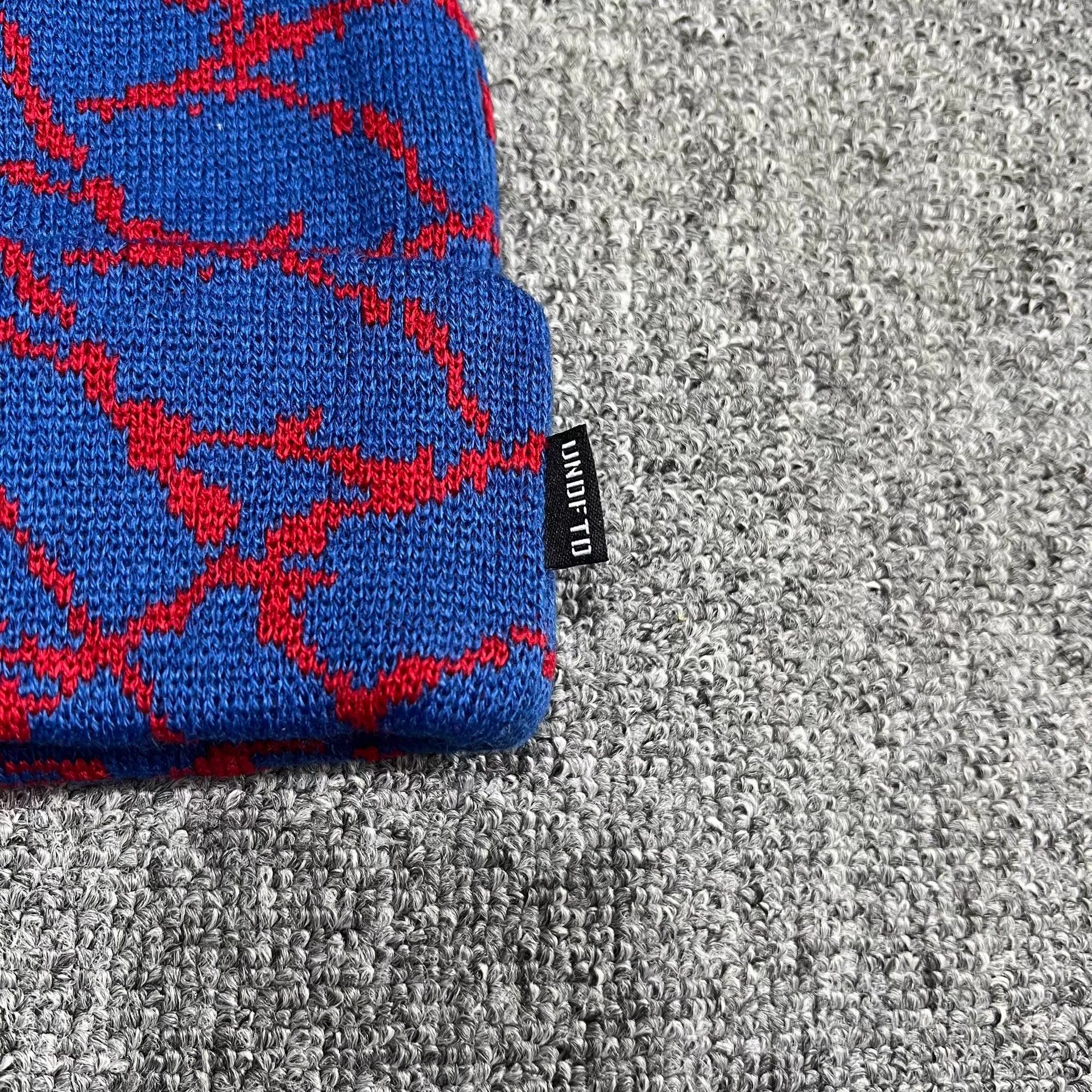Undefeated Undefeated All-Over Art Print Knit Beanie Q7 Size ONE SIZE - 6 Thumbnail