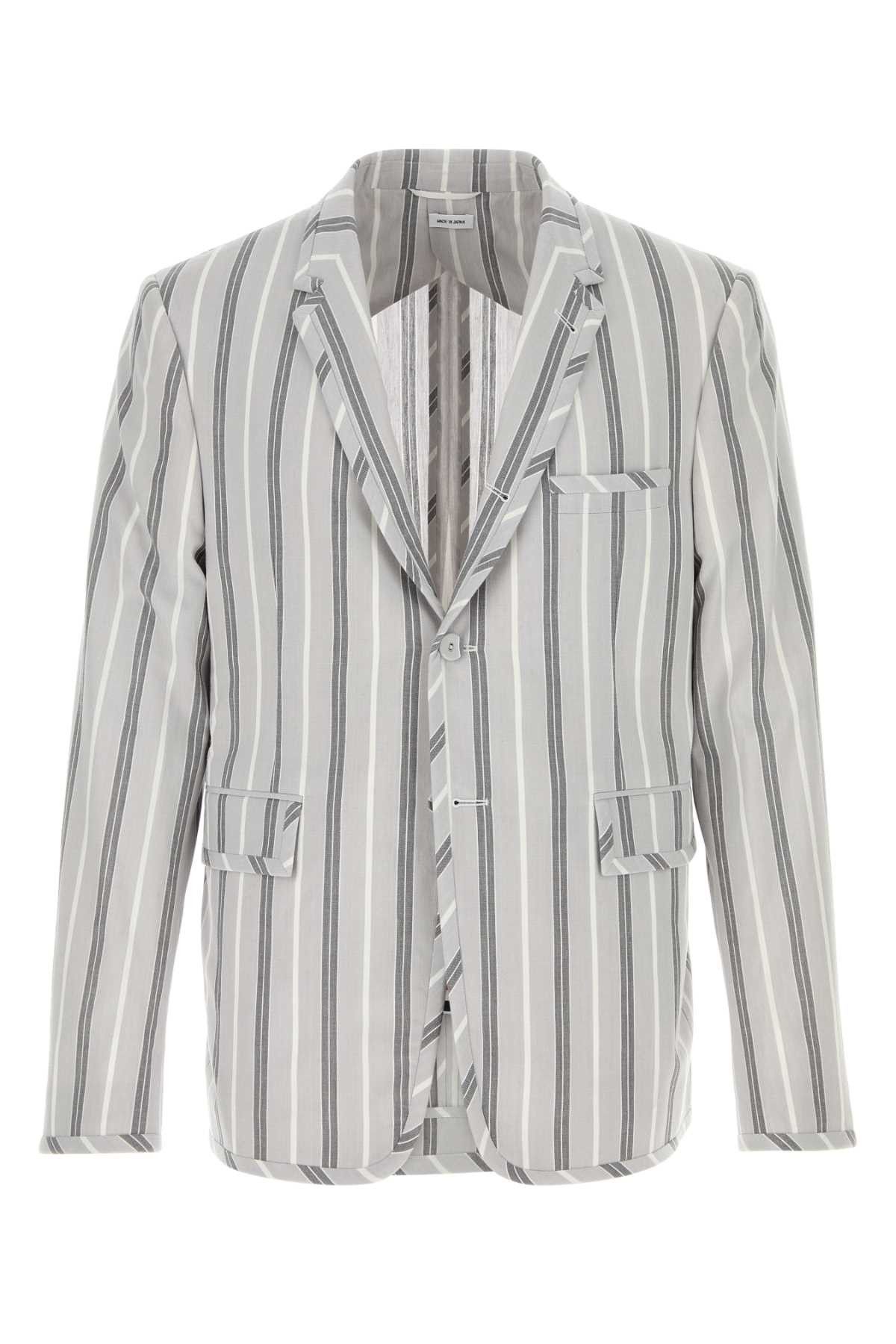 Thom Browne Embroidered Cotton Blazer Size US L / EU 52-54 / 3 - 1 Thumbnail