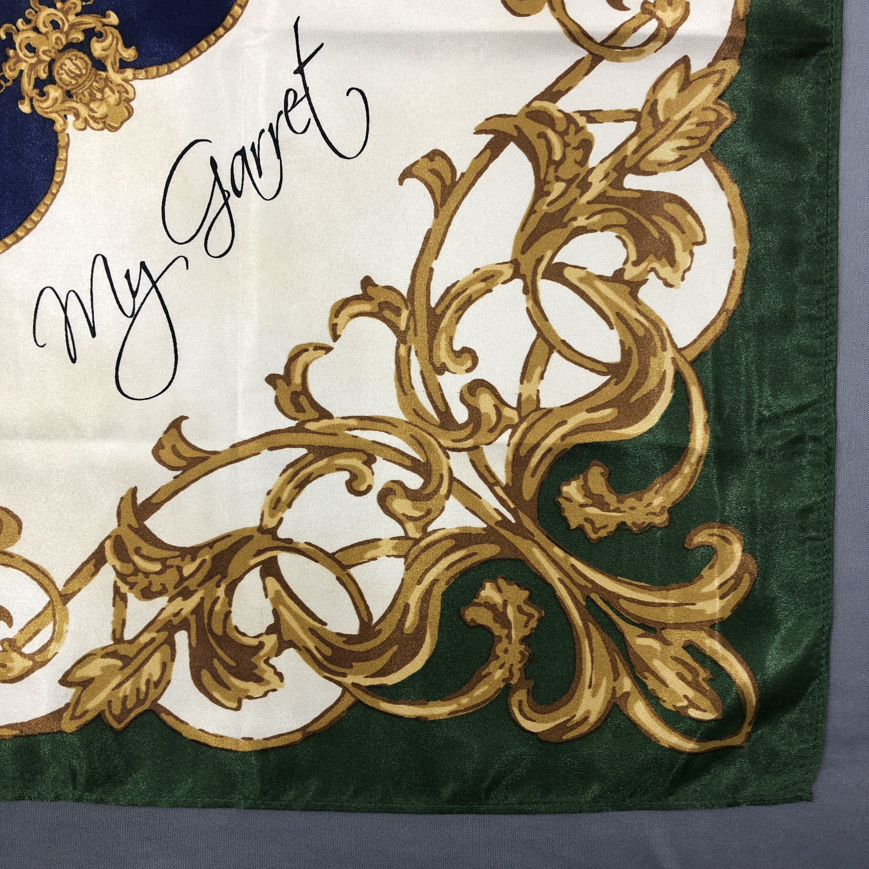Japanese Brand Vintage Heather SILK Scarf Twill Stole Wraps Scarves Size ONE SIZE - 4 Thumbnail