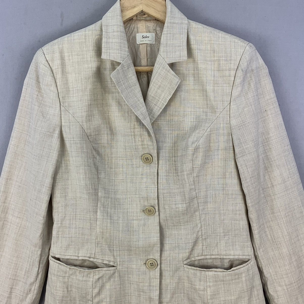 Sisley Sisley Made in Italy Vintage Blazer Jacket Size XS / US 0-2 / IT 36-38 - 3 Thumbnail