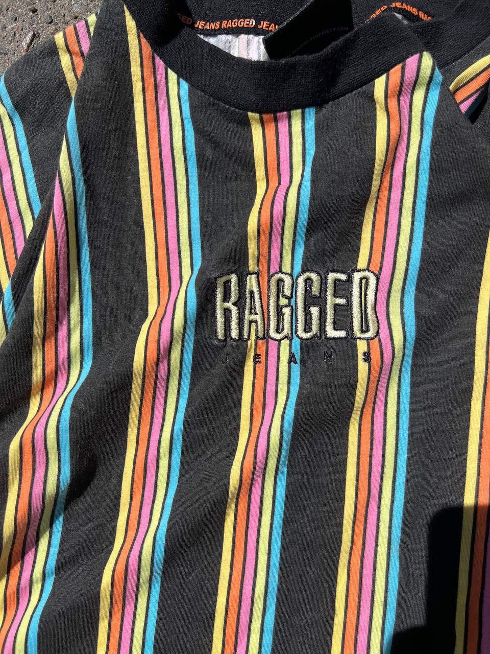 Designer × Japanese Brand × Vintage Vintage Ragged Jeans y2k Rainbow Skater long sleeve Size M / US 6-8 / IT 42-44 - 3 Thumbnail