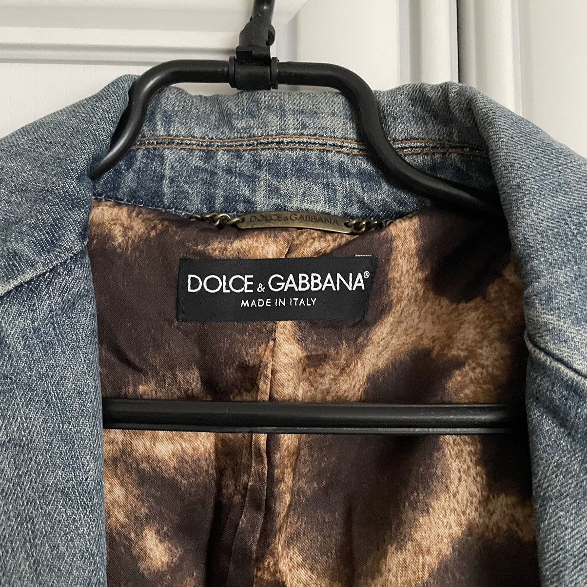Dolce & Gabbana Vintage Avant-Garde Dolce & Gabbana Mainline Denim Jacket Size XS / US 0-2 / IT 36-38 - 10 Thumbnail