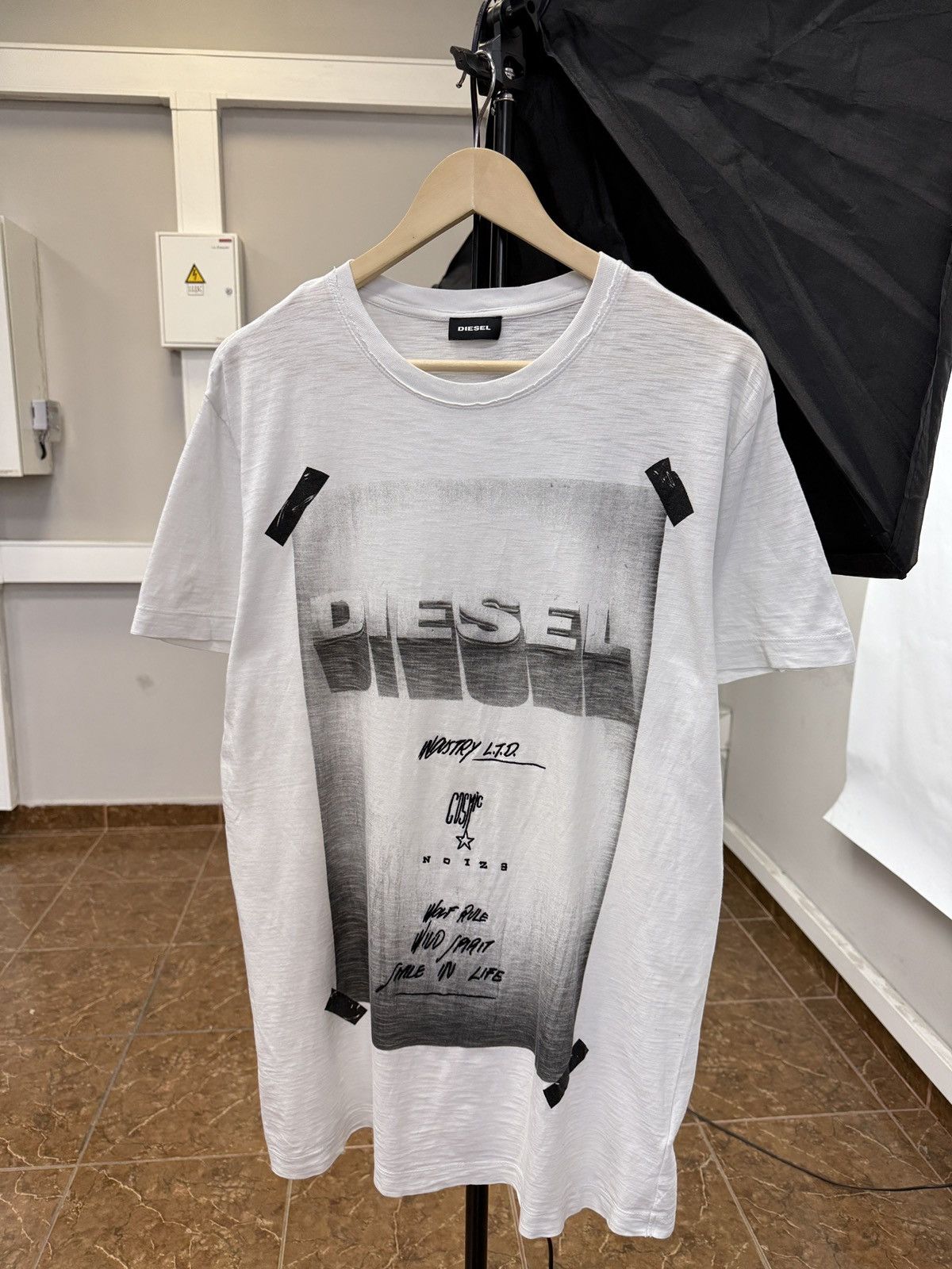 Diesel × Japanese Brand 🇺🇸 Vintage Diesel Diego HN Y2K T-Shirt Rare Retro Hype Size US XL / EU 56 / 4 - 1 Thumbnail