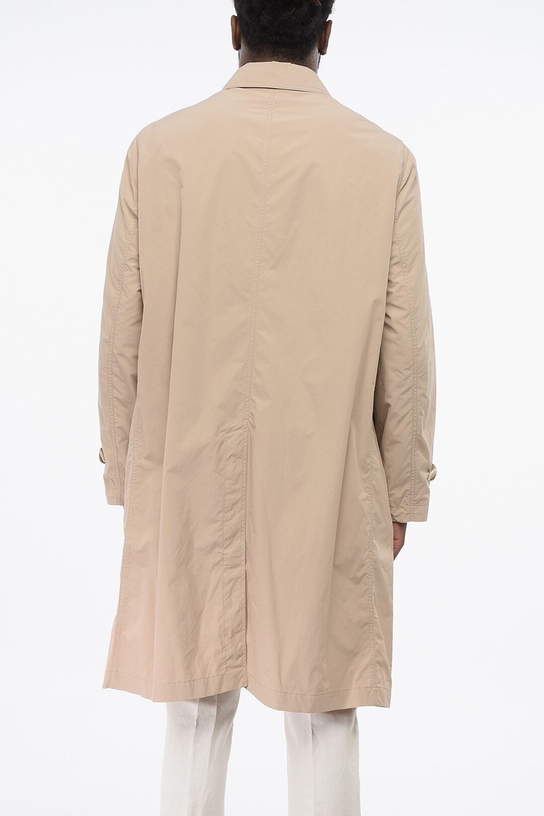 Brunello Cucinelli og1mm0725 Nylon Trench Coat in Beige Size US L / EU 52-54 / 3 - 2 Thumbnail