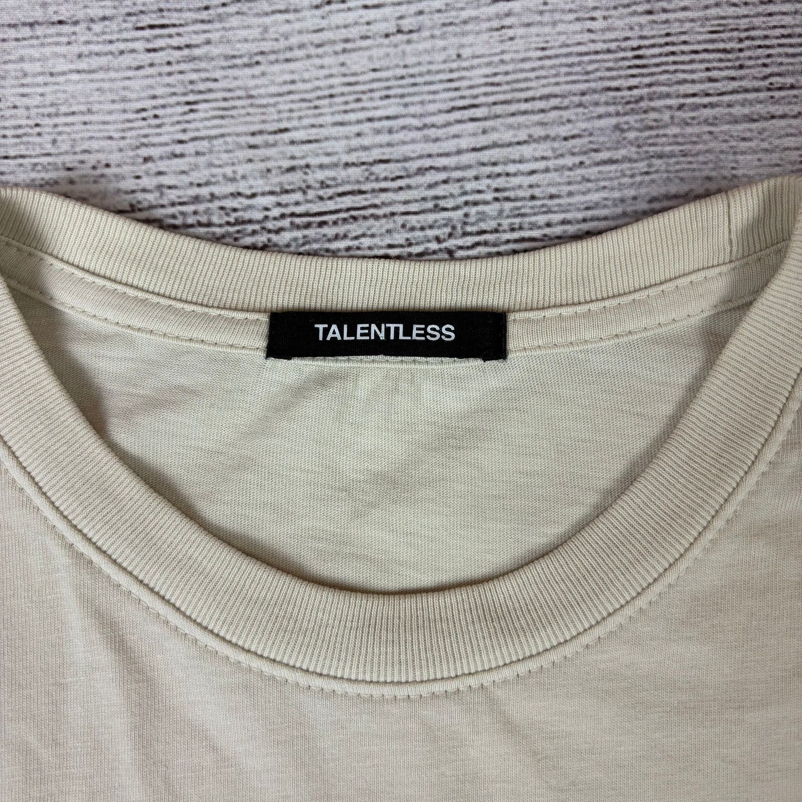 Talentless Talentless by Scott Disick Beige Short Sleeve Essential Tee Size US M / EU 48-50 / 2 - 3 Thumbnail