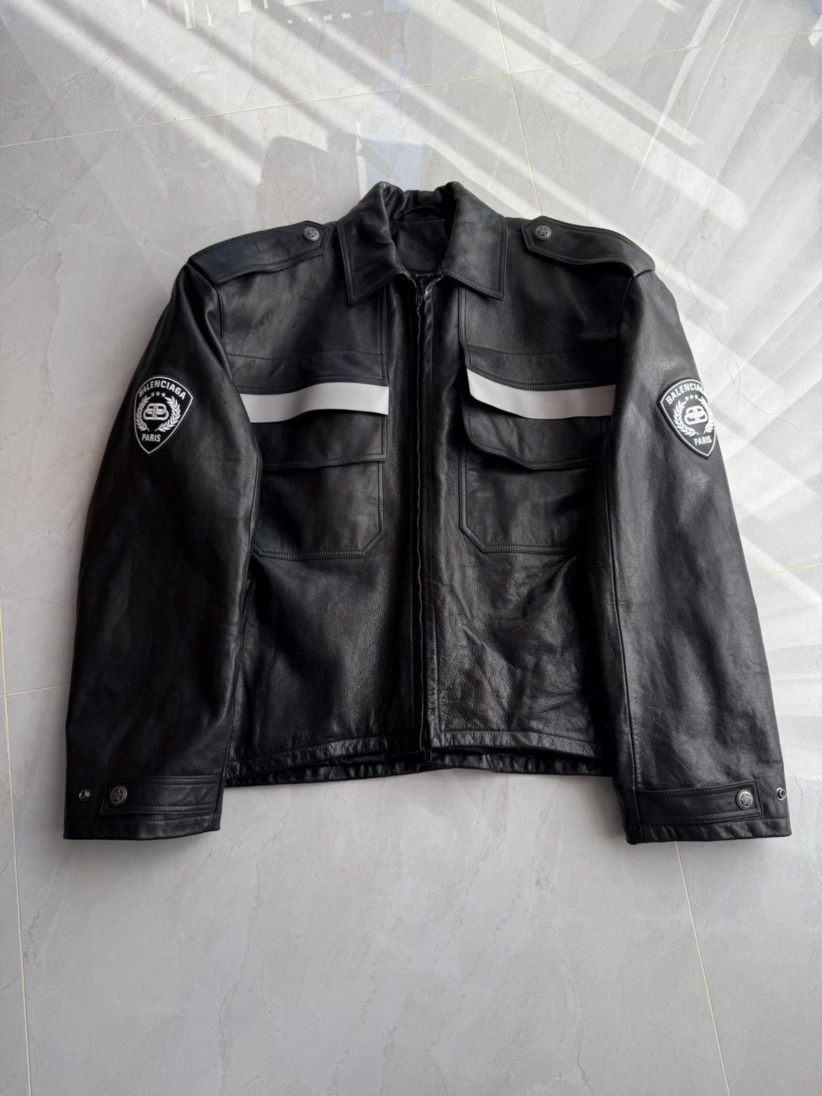 Balenciaga *RARE* Balenciaga SS23 Mudshow Police Officer Jacket Size US XL / EU 56 / 4 - 1 Thumbnail