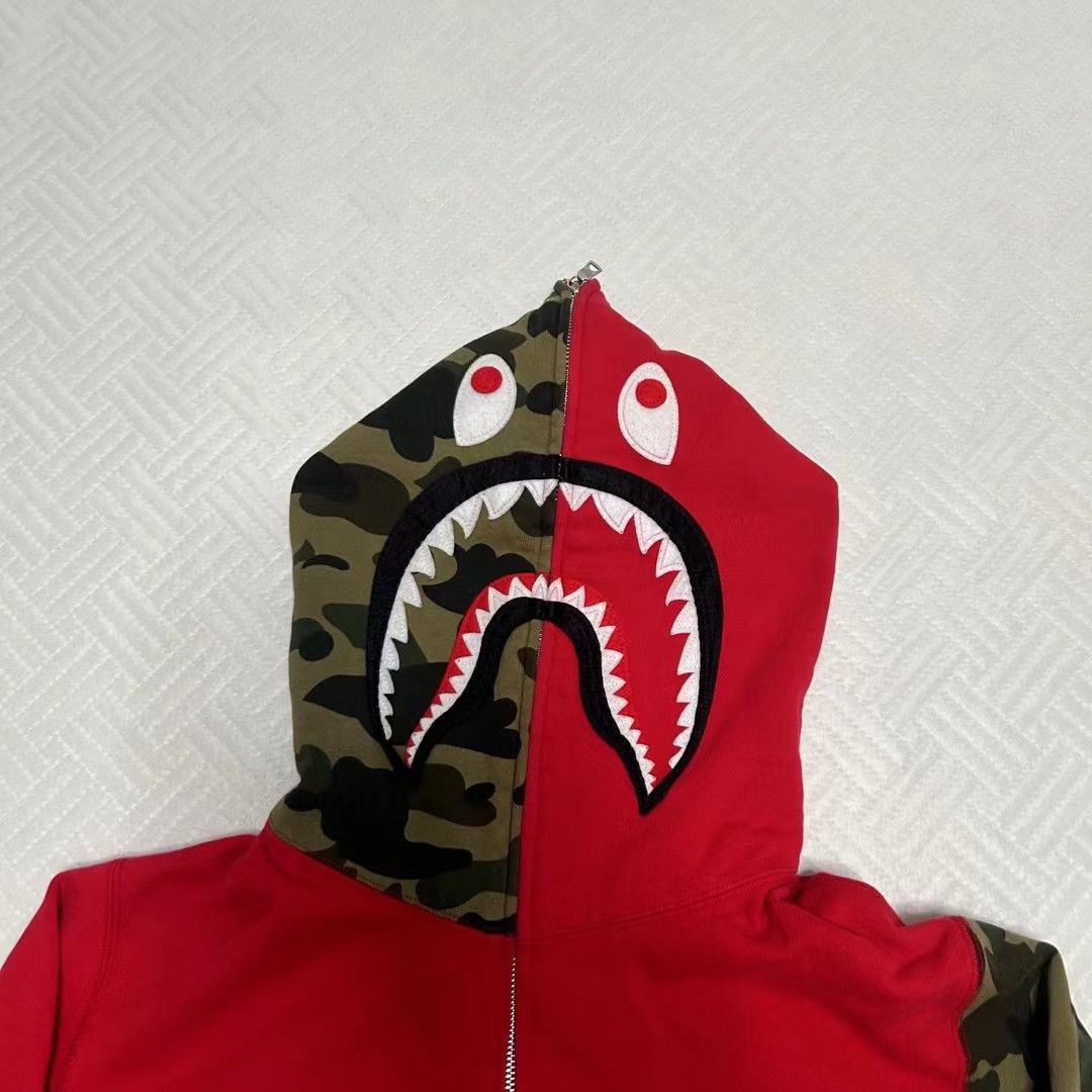 Bape COLOR CAMO SHARK FULL ZIP HOODIE Size US XL / EU 56 / 4 - 2 Thumbnail