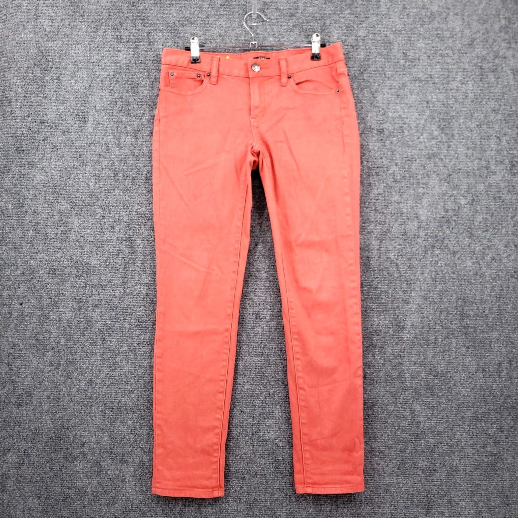 J.Crew J.Crew Jeans Women 26 Low Rise Toothpick Ankle Low Rise Medium Wash Orange Denim Jeans Women 26 Orange Denim Size 26" / US 2 / IT 38 - 2 Thumbnail