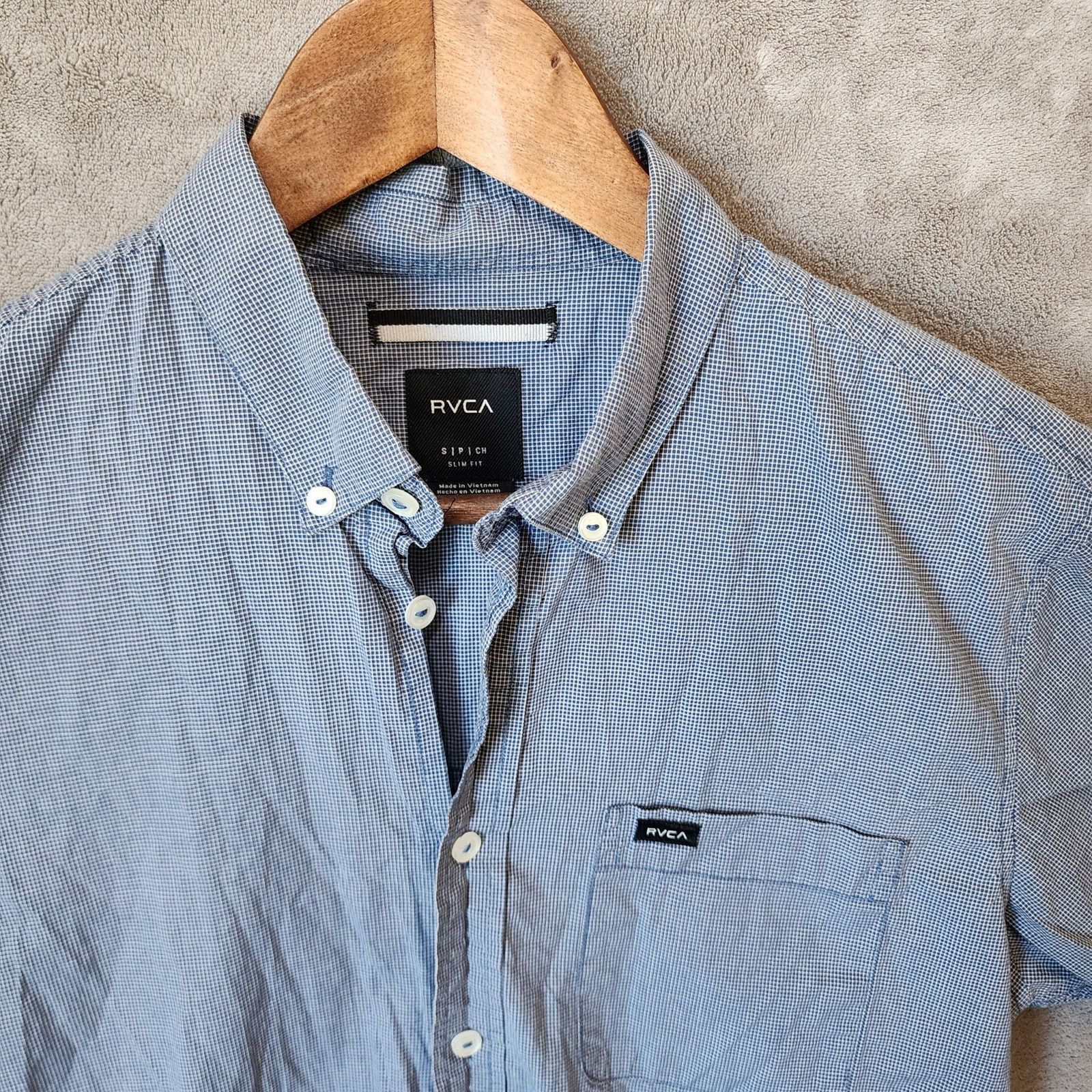 RVCA RVCA Men's Small Slim Fit Shirt Size US S / EU 44-46 / 1 - 6 Thumbnail