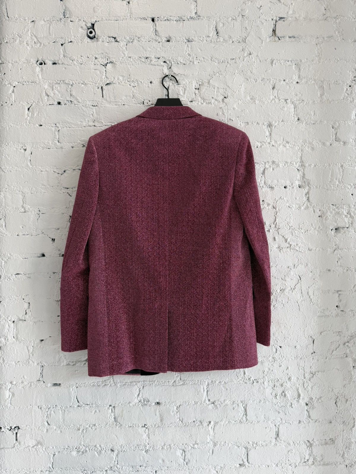Saint Laurent Paris F/W 2014 SAINT LAURENT PINK GLITTER BLAZER Size 50L - 2 Thumbnail