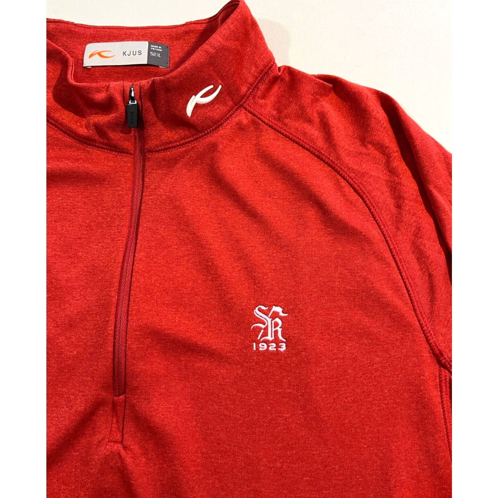 KJUS KJUS Men's Keano Half-Zip Pullover Lightweight Golf Sz 52/L Red Size US L / EU 52-54 / 3 - 6 Thumbnail