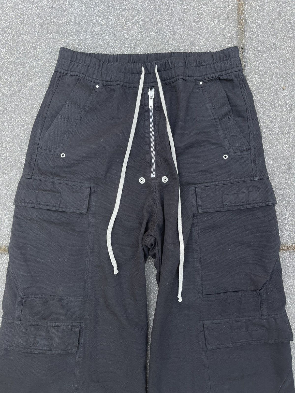 Rick Owens Rick Owens Wide Flared Raver Punk Bela Double Cargos Opium Size US 34 / EU 50 - 4 Thumbnail
