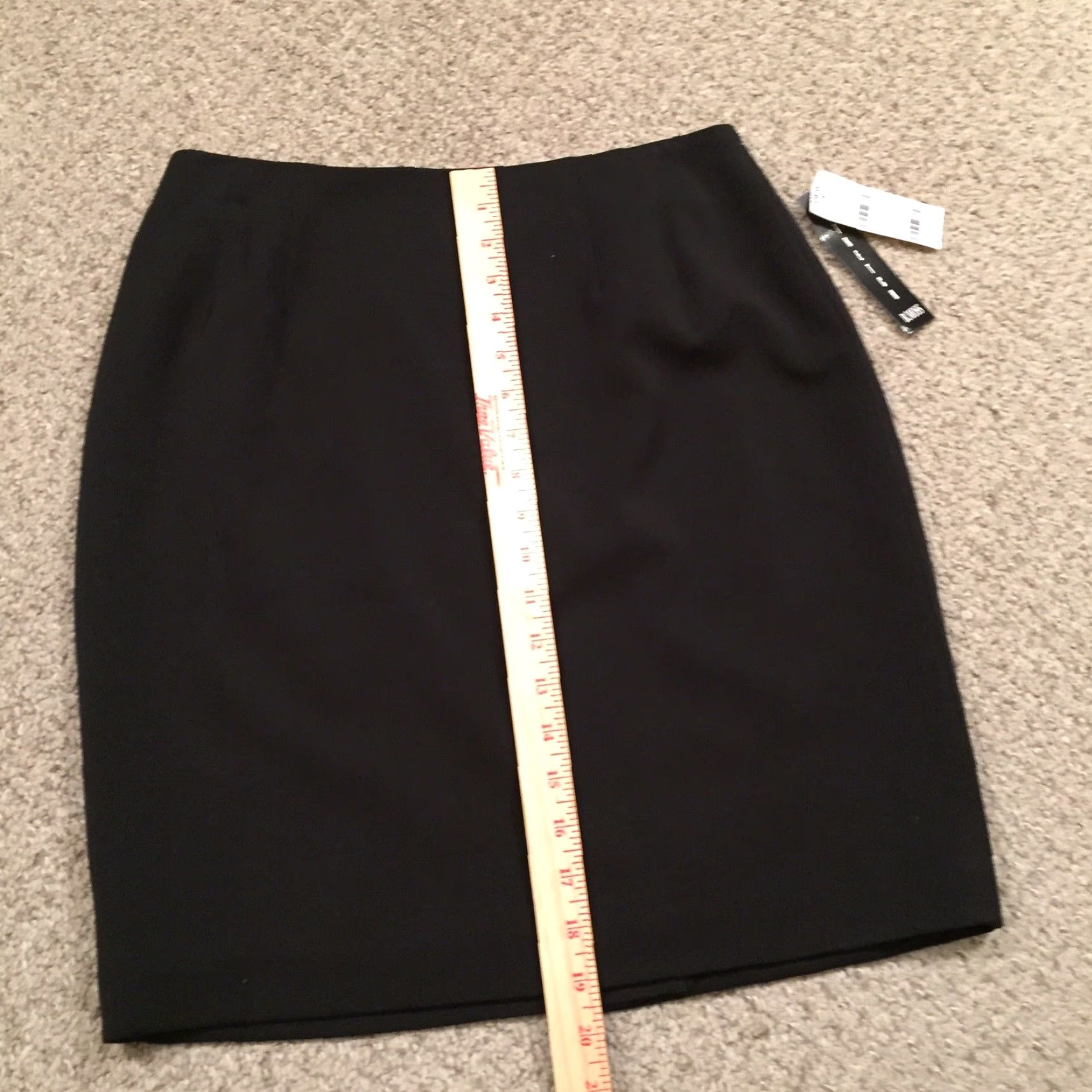 Vintage B. Moss Skirt Knee Length Black Size 6 Stretch Lined Pencil Women's Business Size 28" / US 6 / IT 42 - 4 Thumbnail