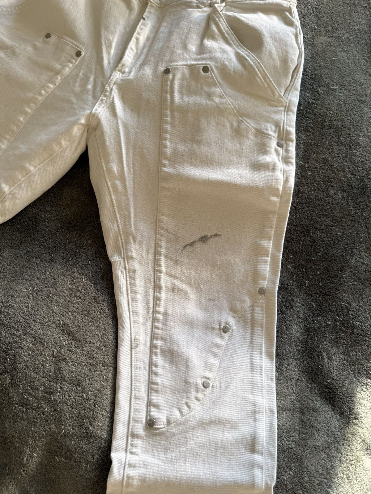 Kollar Clothing Kollar Denim 808 Relaxed Flares - Bone Size US 34 / EU 50 - 3 Thumbnail