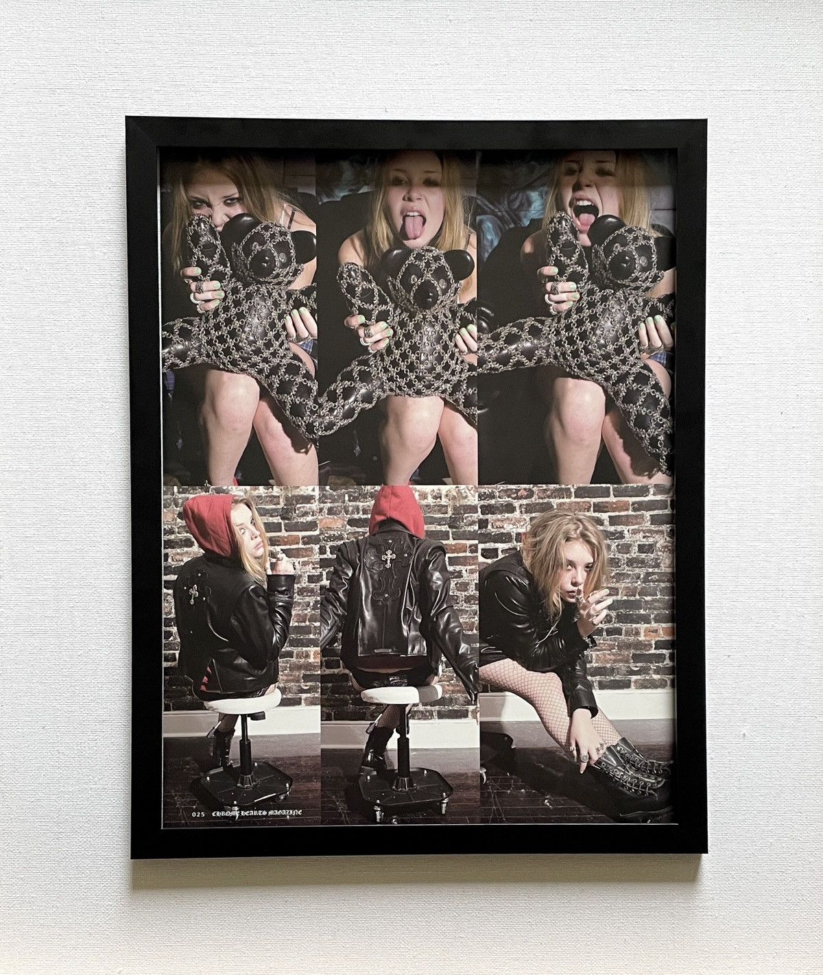 Chrome Hearts × Vintage Chrome Hearts teddy bear Framed poster magazine cutout 9x11 Size ONE SIZE - 1 Thumbnail