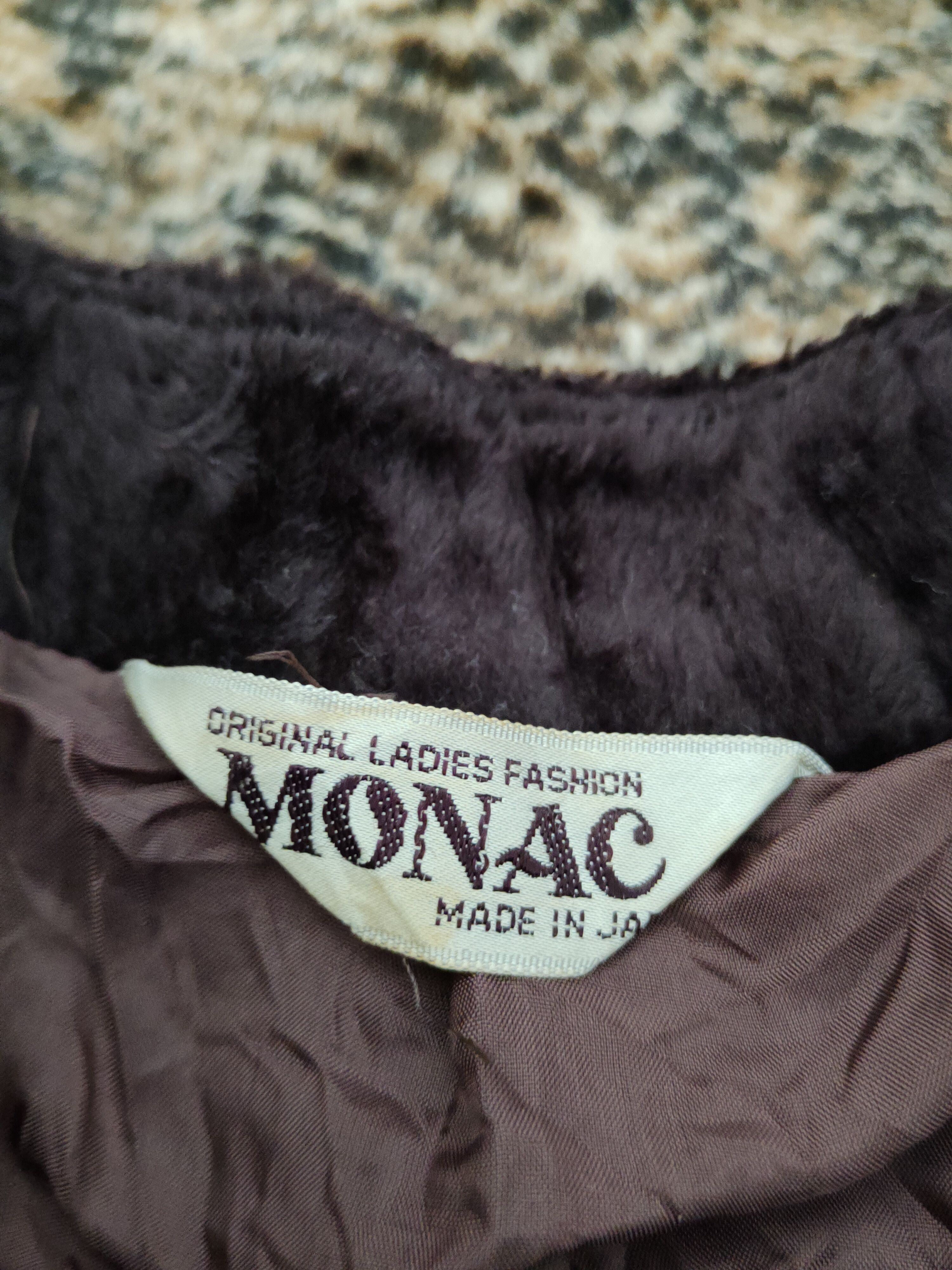 Japanese Brand × Vintage Avant Garde Fashion by Monac Dark Brown Fur Faux Cardigan Size L / US 10 / IT 46 - 12 Thumbnail