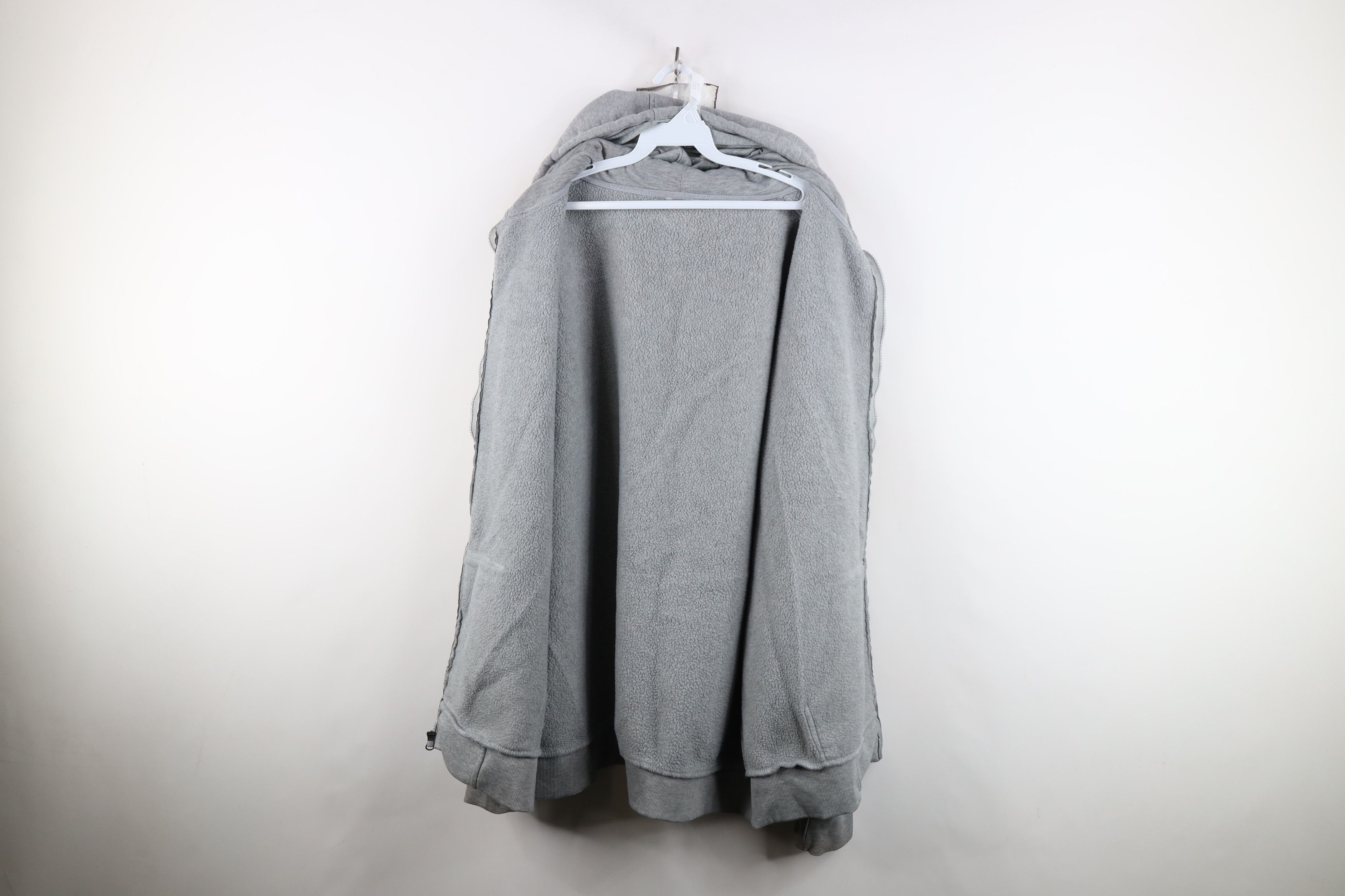 Vintage Vintage 90s Y2K Streetwear Full Zip Hoodie Sweatshirt Gray Size US XXL / EU 58 / 5 - 11 Thumbnail