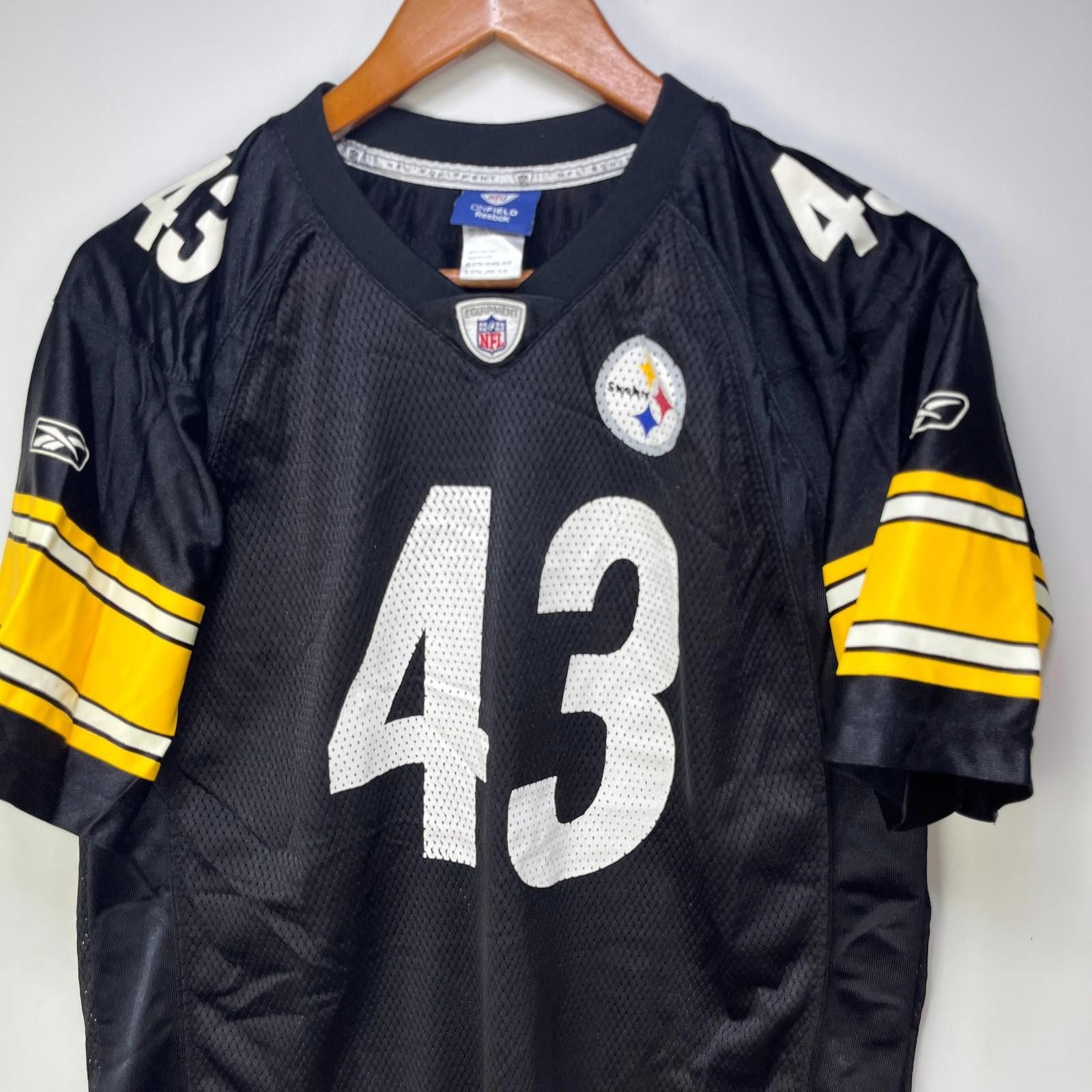 Reebok Vintage Pittsburgh Steelers Polamalu Jersey Youth XL Size ONE SIZE - 2 Thumbnail