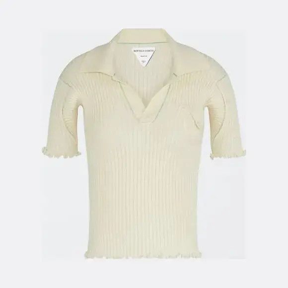 Bottega Veneta o1n1vont1224 Polo Shirts in Ivory Size S / US 4 / IT 40 - 1 Preview