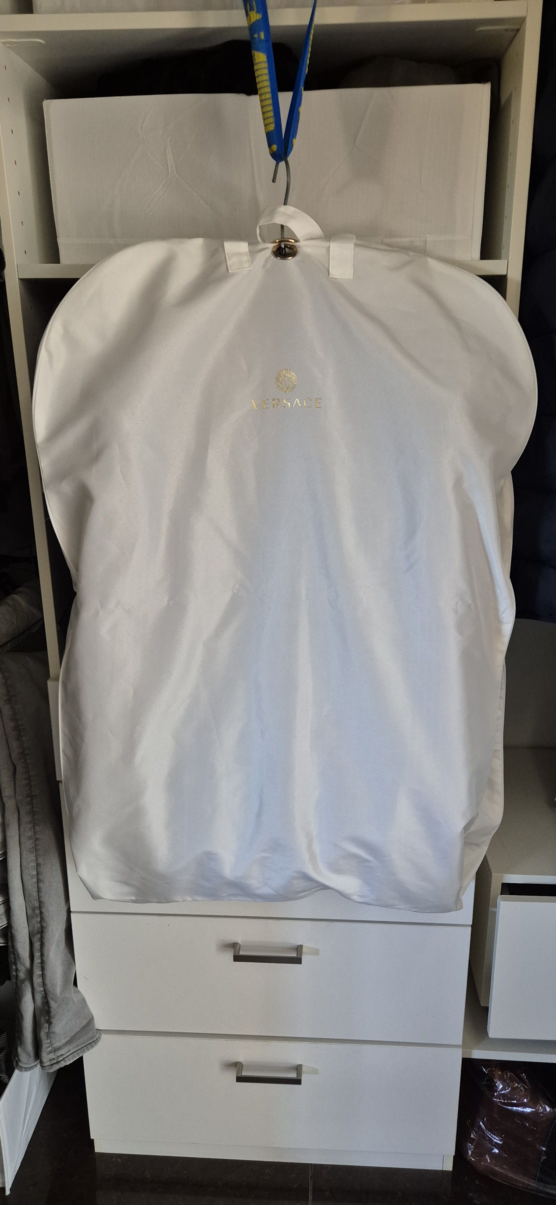 Versace Vintage Versace Pinstripe Suit Size 48R - 1 Thumbnail