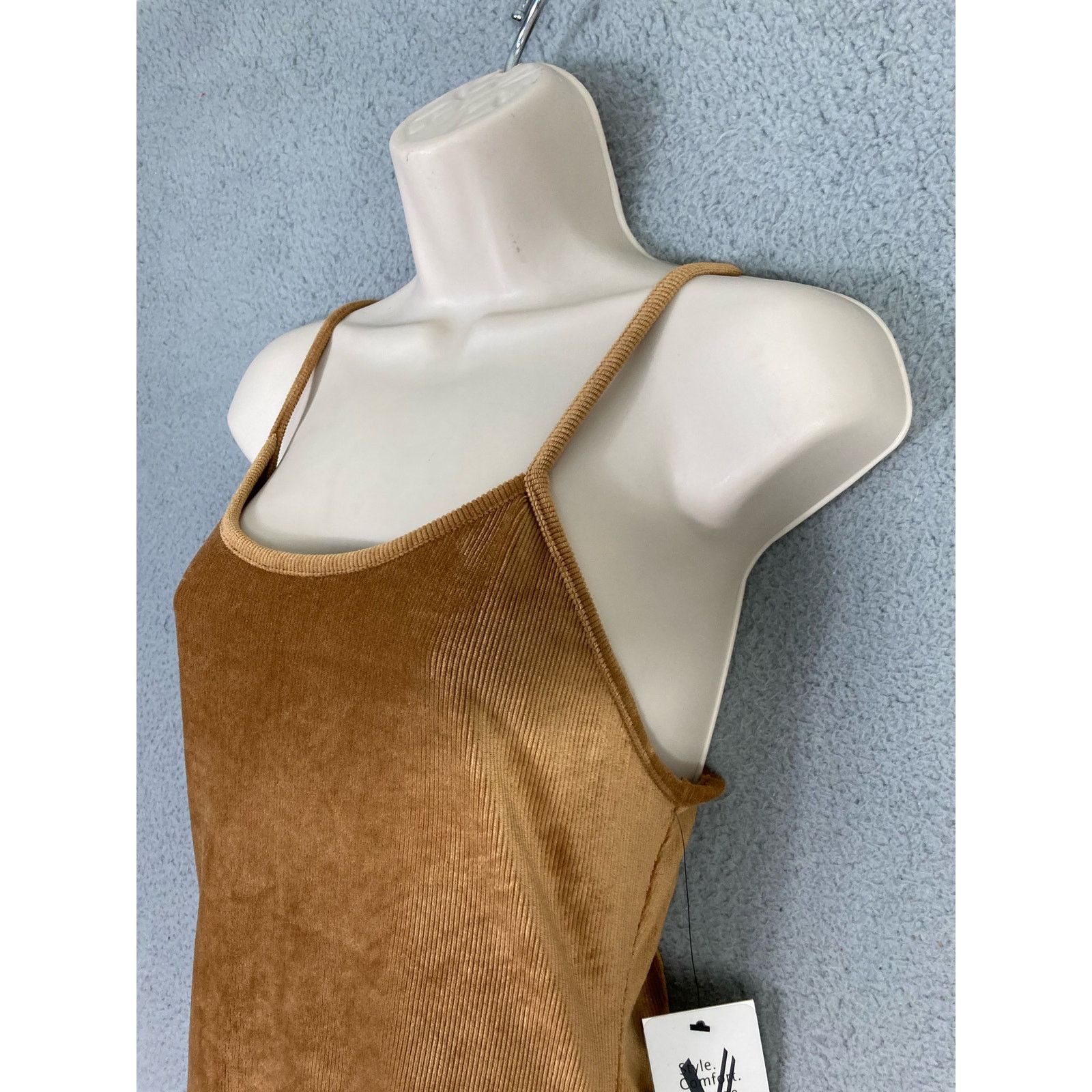 Other VIBE Sportswear Sleeveless Ribbed Mini Dress XL Beige Size XL / US 12-14 / IT 48-50 - 6 Thumbnail