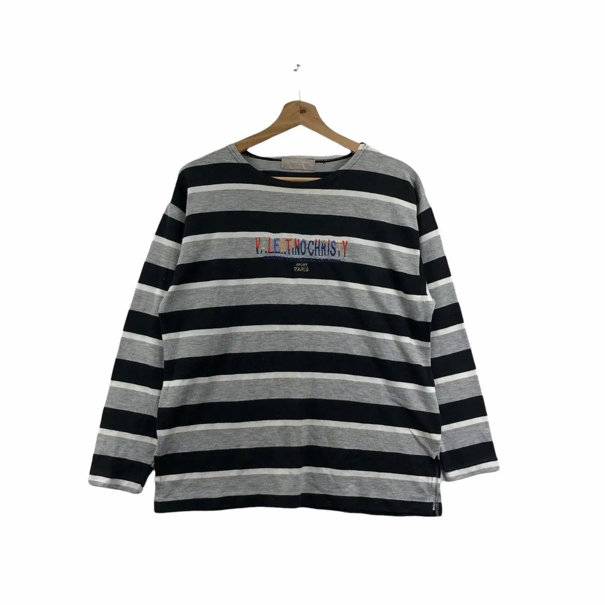 Vintage Vtg 90’ VALENTINO CHRISTY PARIS Embroidery Sweatshirt Size M / US 6-8 / IT 42-44 - 1 Thumbnail