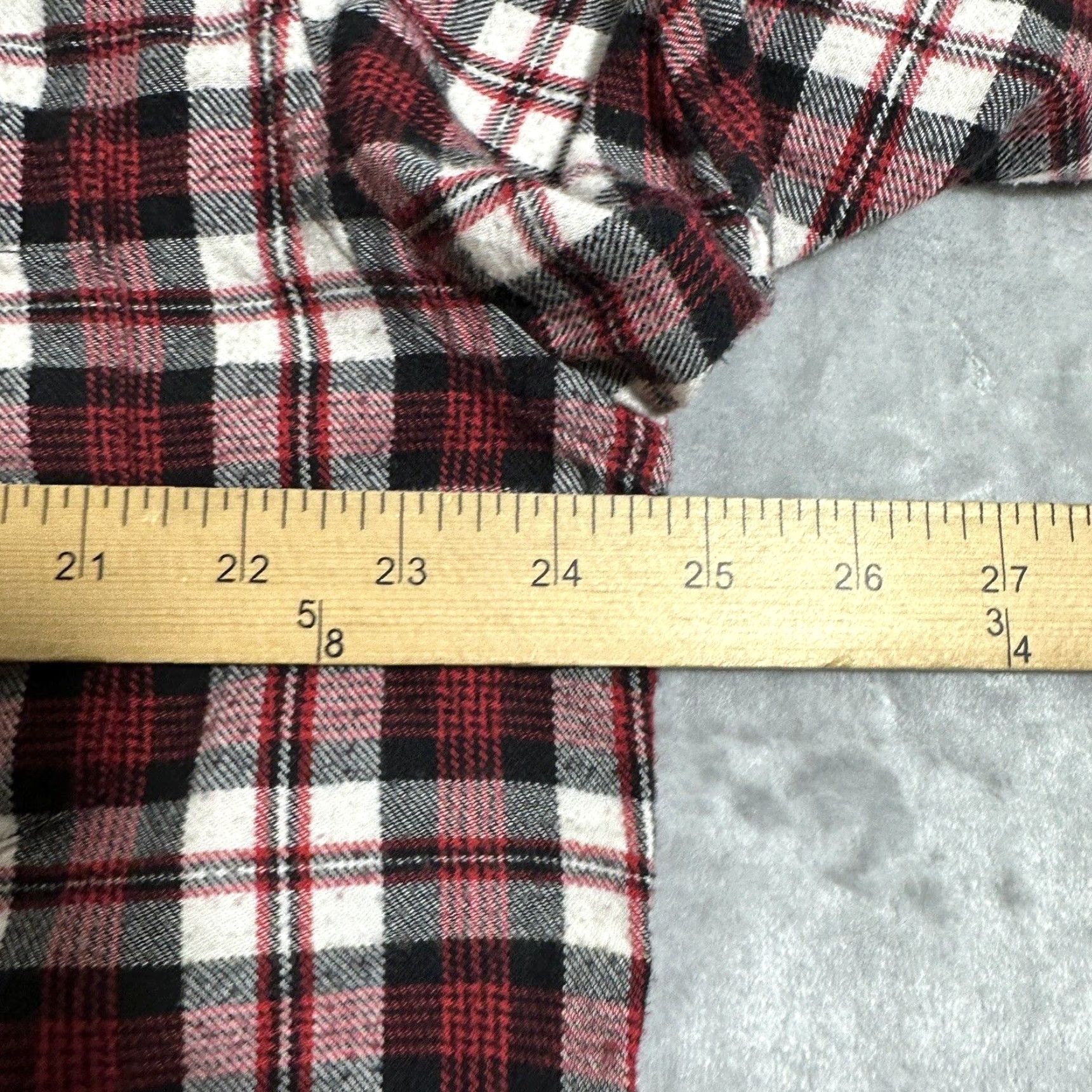 Ralph Lauren VINTAGE Ralph Lauren Polo Shirt Men's Large Plaid Red White 3/4 Sleeve Cotton Flannel Button-Up Logo Classic Polo Shirt Mens Size US L / EU 52-54 / 3 - 7 Thumbnail
