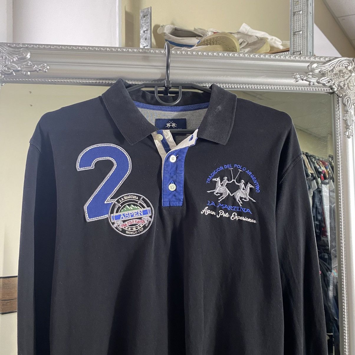La Martina Vintage La Martina long sleeve rugby polo t shirt Size US L / EU 52-54 / 3 - 2 Thumbnail