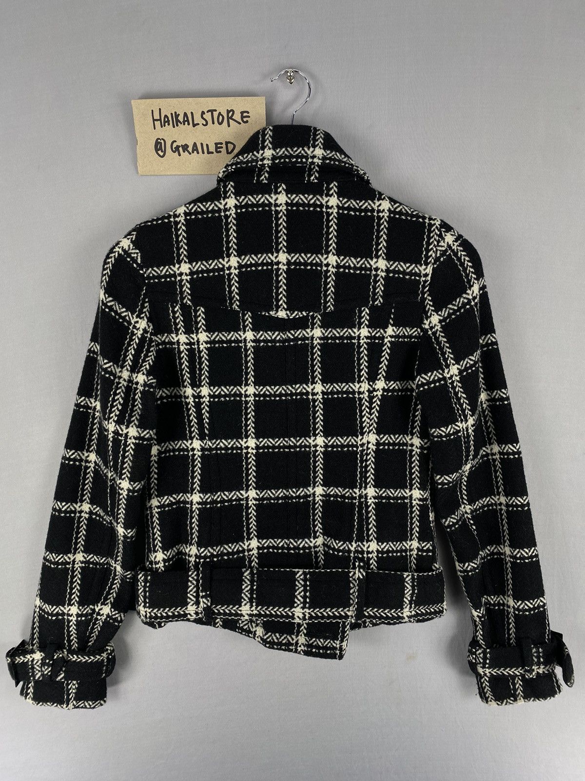 Designer Y2K Double Collar Button Up Jacket By Egoist Size XXS / US 00 / IT 34 - 4 Thumbnail