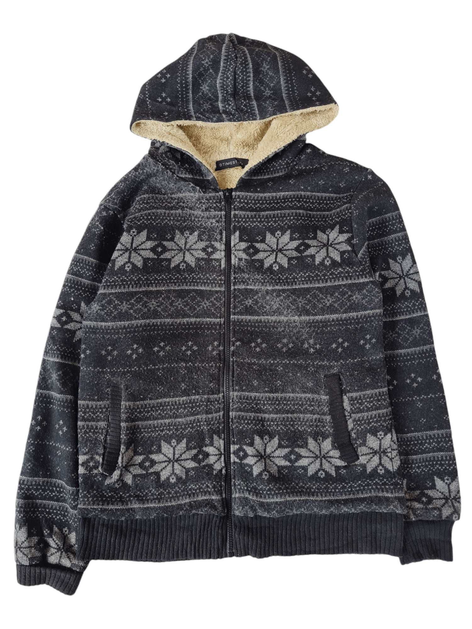 Japanese Brand × Vintage Vtg Timestep Hoodie Zipper Wool Jacket Navajo Size US L / EU 52-54 / 3 - 1 Thumbnail