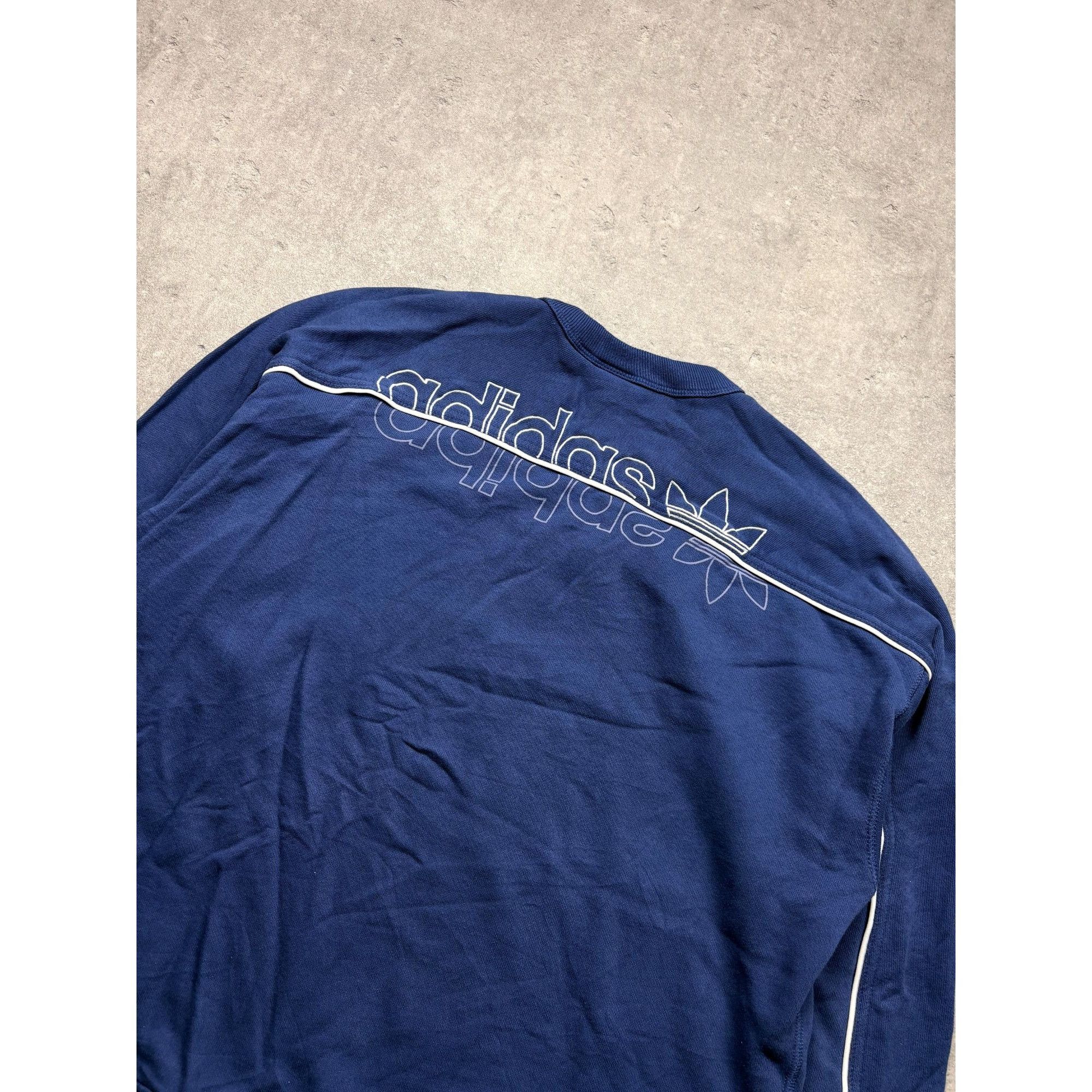 Adidas Vintage Adidas "Heritage" Pullover Hoodie – Navy & Red – Siz Size US M / EU 48-50 / 2 - 11 Thumbnail