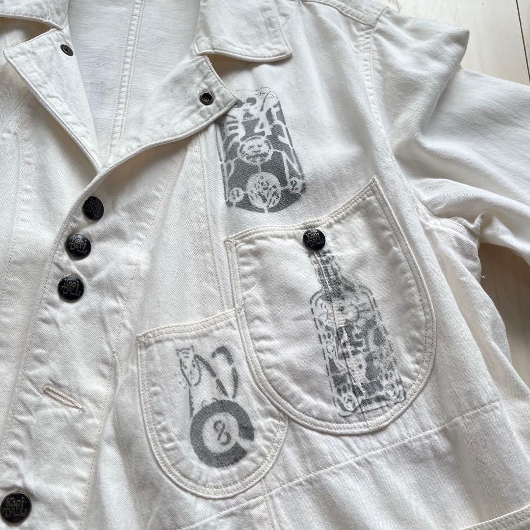 Kapital Kapital Cat Sake Flare Drawings Lab painter chore coat Size US L / EU 52-54 / 3 - 4 Thumbnail