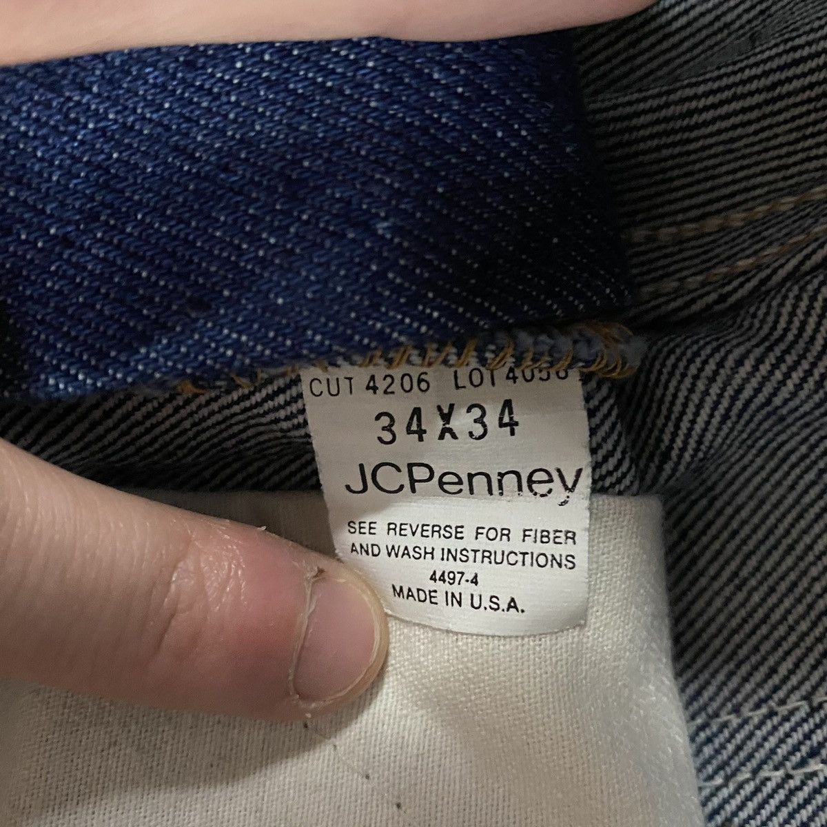 JCPenney × Vintage 1970s JC Pennys Blue Jeans BRAND NEW Size US 32 / EU 48 - 6 Thumbnail