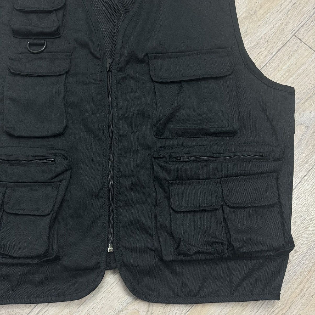 Vintage Vintage Multi Pocket Utility Unbranded Black Military Vest Size US L / EU 52-54 / 3 - 6 Thumbnail