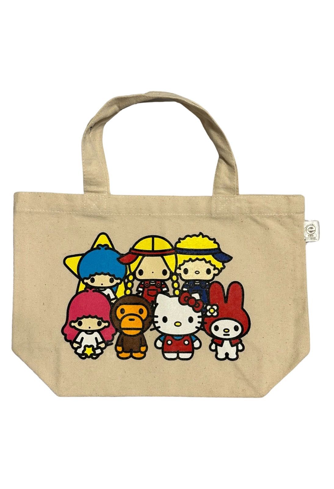 Bape Grail 2010 Baby Milo Sanrio Hello Kitty Mini Canvas Tote Bag