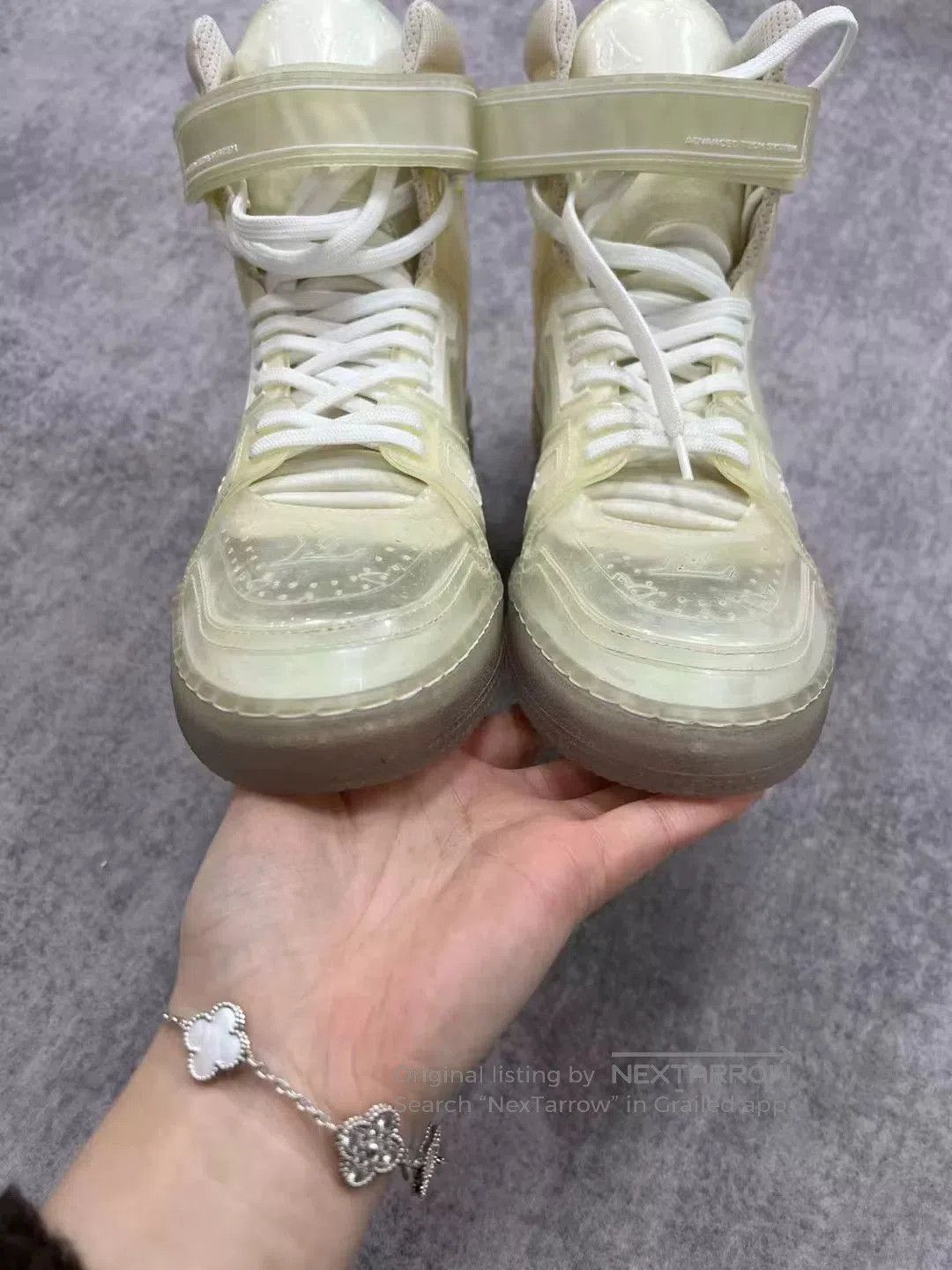 Louis Vuitton LV Transparent High-Top Sports Sneakers. Size US 7.5 / EU 40-41 - 3 Thumbnail