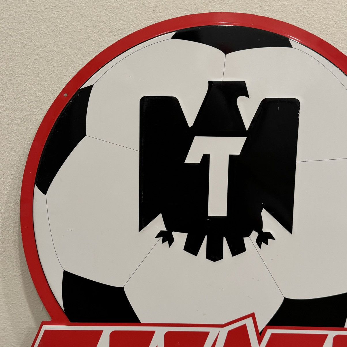 Vintage Tecate “Futbol Mexicano” 22x20in Tin Mexico Soccer Beer Sign Size ONE SIZE - 5 Thumbnail